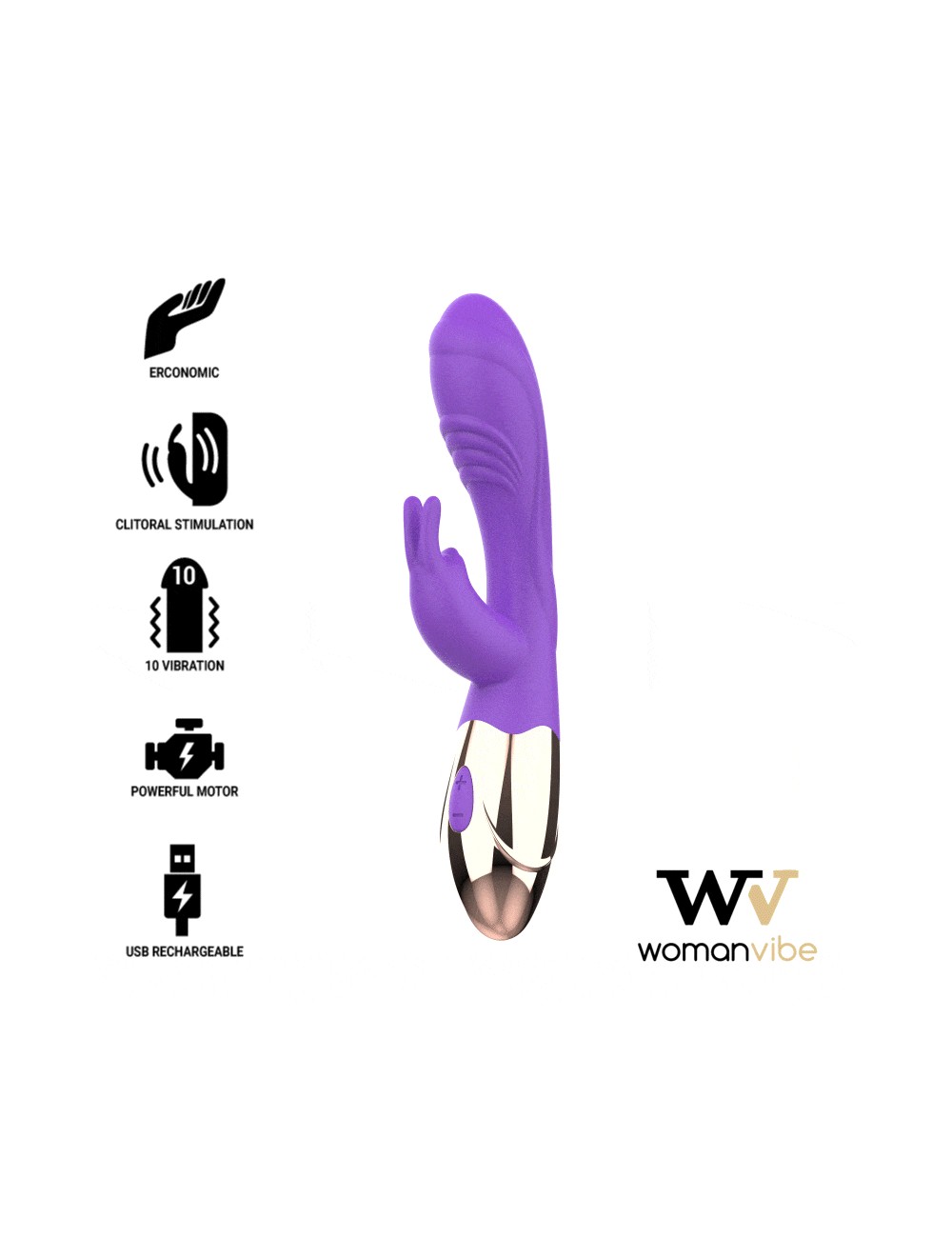 WOMANVIBE VIORA SILICONE RECHARGEABLE VIBRATOR WOMANVIBE VIORA SILICONE RECHARGEABLE VIBRATOR