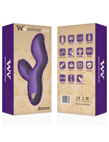 WOMANVIBE DONNA RECHARGEABLE SILICONE VIBRATOR