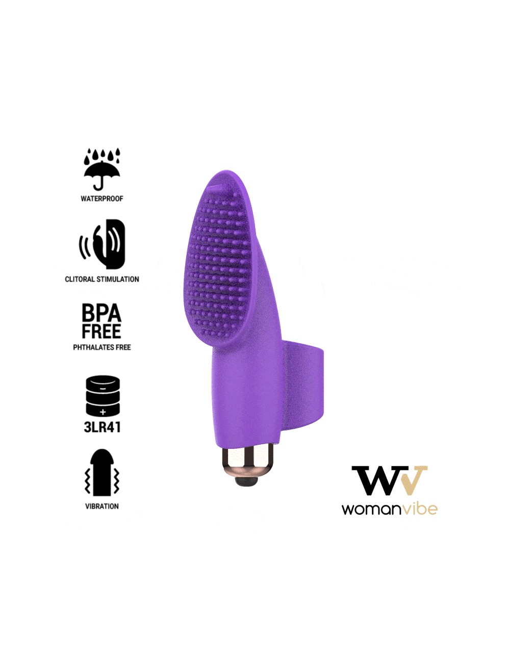 WOMANVIBE AISHA SILICONE STIMULATOR FINGER WOMANVIBE AISHA SILICONE STIMULATOR FINGER