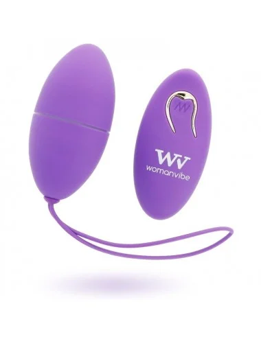 WOMANVIBE ALSAN EGG REMOTE CONTROL BLACK SILICONE PURPLE