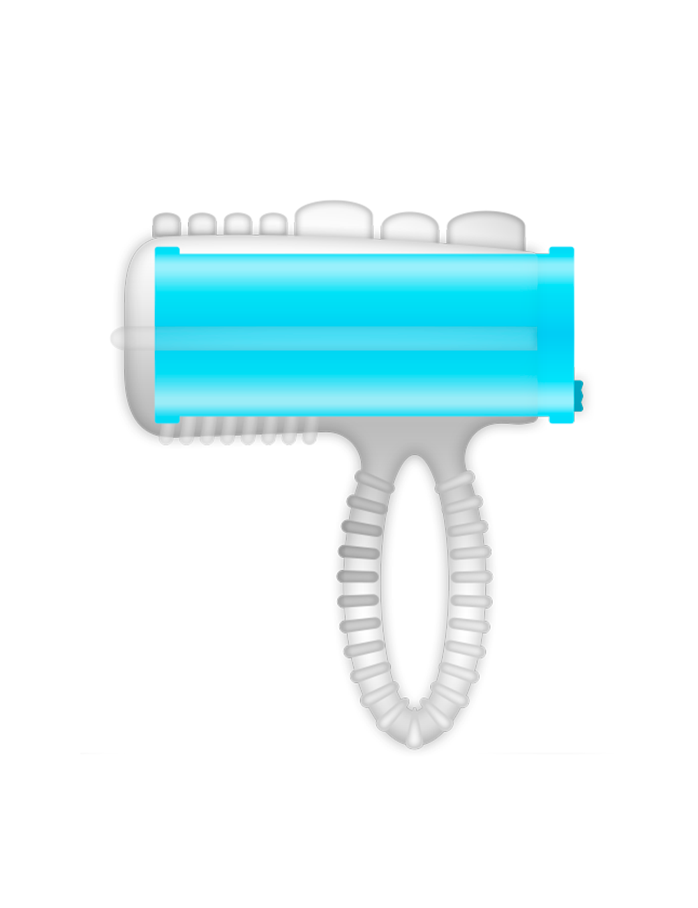 CASUAL RING TONGUE VIBRATING BLUE