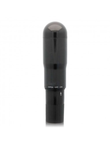 GLOSSY POCKET VIBRATOR BLACK