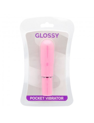 GLOSSY POCKET VIBRATOR DEEP ROSE