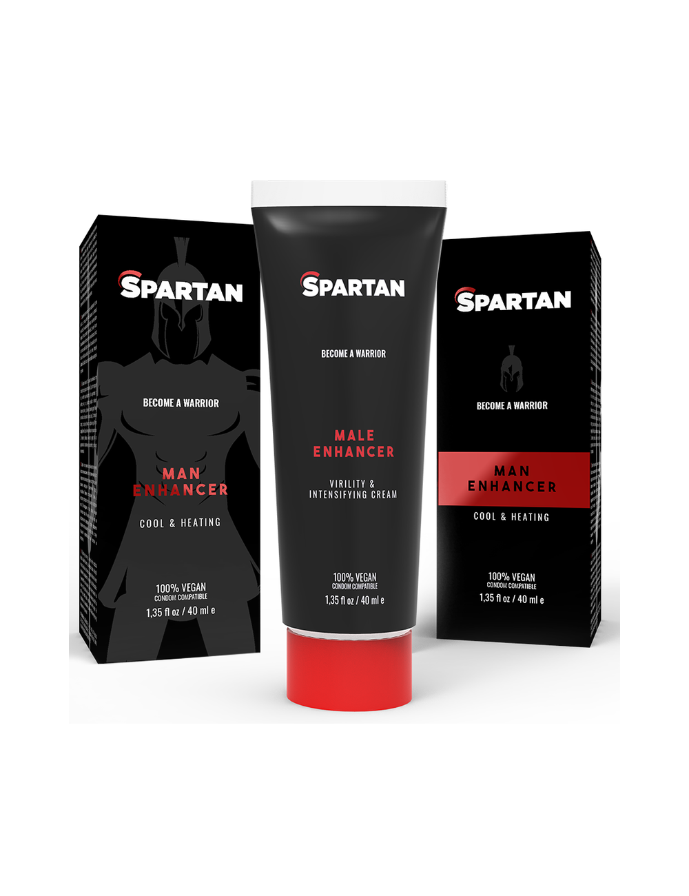 SPARTAN COUPLE GEL VIRILITY AND INSENSIFYING 100% VEGAN CREAM