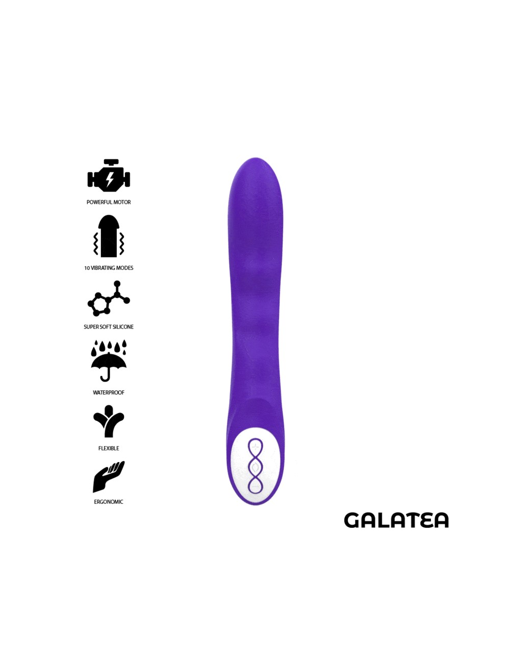 GALATEA DANTE VIBRATOR PURPLE