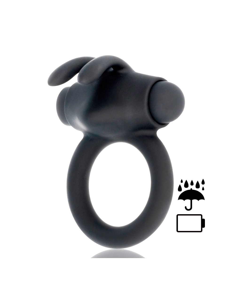 BLACK&SILVER AGRON COCK RING