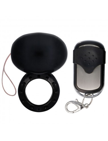 SPIRIT VIBRATING REMOTE CONTROL COCK RING BLACK