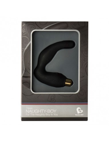 NAUGHTY-BOY 7 SPEED VIBRATING MASSAGER BLACK