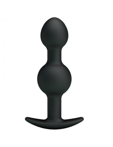 PRETTY LOVE BOTTOM - SILICONE ANAL BALLS  10.3 CM - BLACK