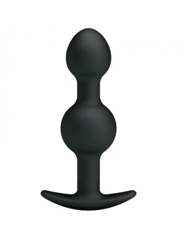 PRETTY LOVE BOTTOM - SILICONE ANAL BALLS  10.3 CM - BLACK