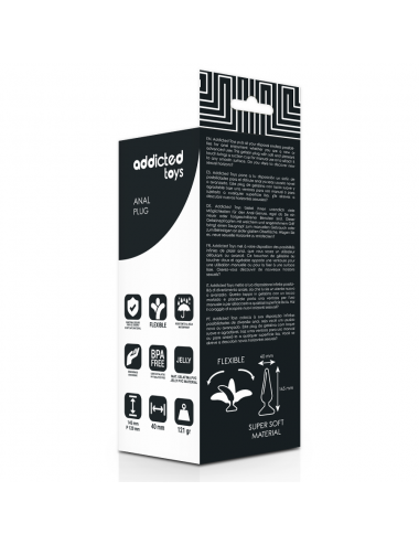 ADDICTED TOYS ANAL PLUG 14.5CM BLACK