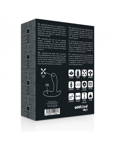 ADDICTED TOYS ANAL MASSAGER BLACK VIBRATION