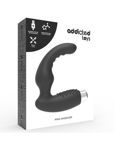 ADDICTED TOYS BLACK RECHARGEABLE PROSTHETIC VIBRATOR