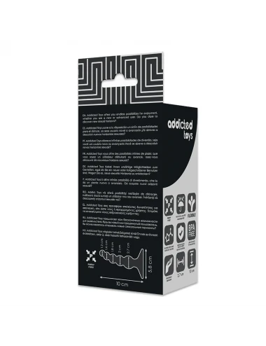 ADDICTED TOYS ANAL SEXUAL PLUG 10CM BLACK