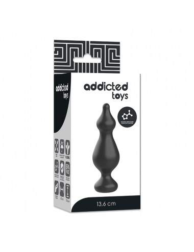 ADDICTED TOYS ANAL SEXUAL PLUG 13.6CM BLACK