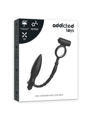 ADDICTED TOYS ANAL PLUG WITH VIBRATORY RING