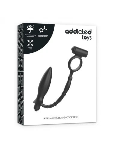 ADDICTED TOYS ANAL PLUG WITH VIBRATORY RING