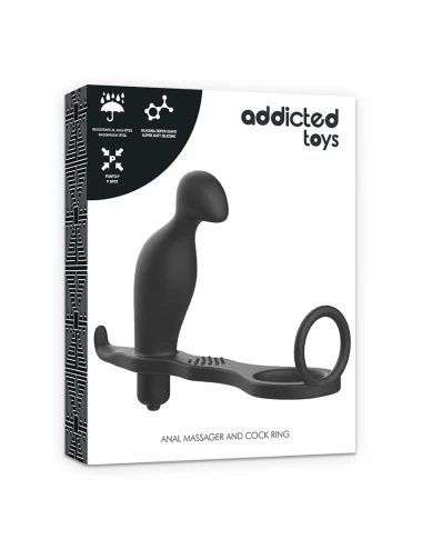 ADDICTED TOYS ANAL PLUG WITH BLACK SILICONE RING