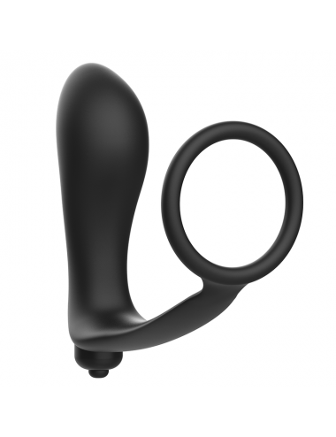 ADDICTED TOYS VIBRATORY ANAL PLUG WITH PENIS RING