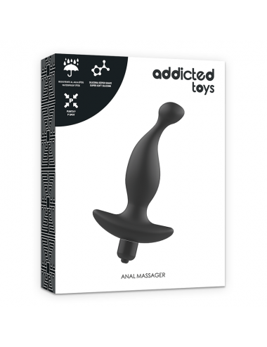 ADDICTED TOYS ANAL MASSAGER WITH BLACK VIBRATION