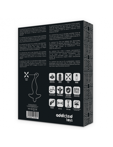 ADDICTED TOYS ANAL MASSAGER WITH BLACK VIBRATION
