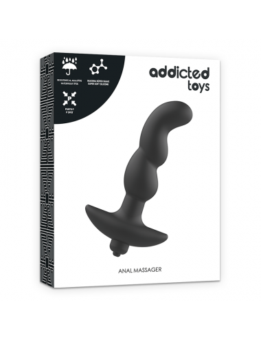 ADDICTED TOYS ANAL MASSAGER WITH BLACK VIBRATION