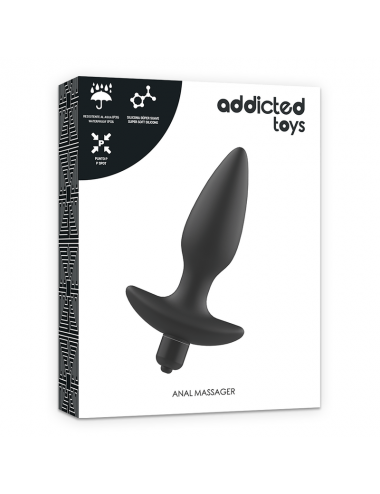 ADDICTED TOYS MASSAGER PLUG ANAL WITH VIBRATION BLACK