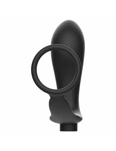 ADDICTED TOYS PENIS RING WITH REMOTE CONTROL ANAL PLUG BLACK RECHARGEABLE