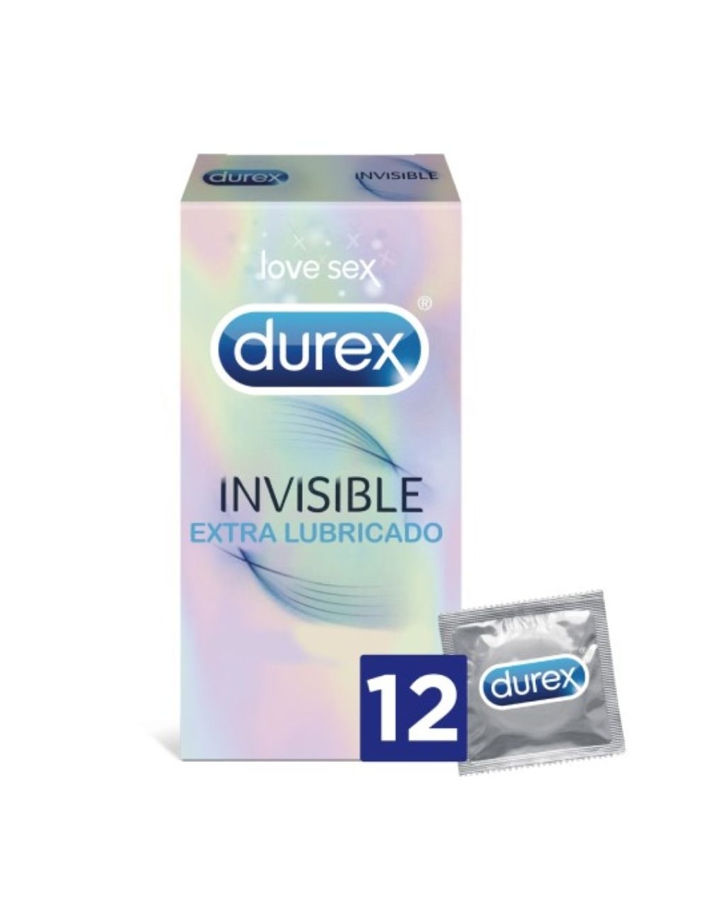 DUREX INVISIBLE EXTRA LUBRICATED 12 UDS DUREX INVISIBLE EXTRA LUBRICATED 12 UDS