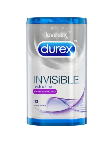 DUREX INVISIBLE EXTRA LUBRICATED 12 UDS