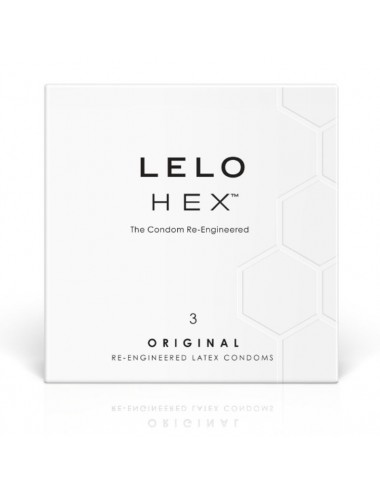 LELO HEX CONDOMS ORIGINAL 3 PACK