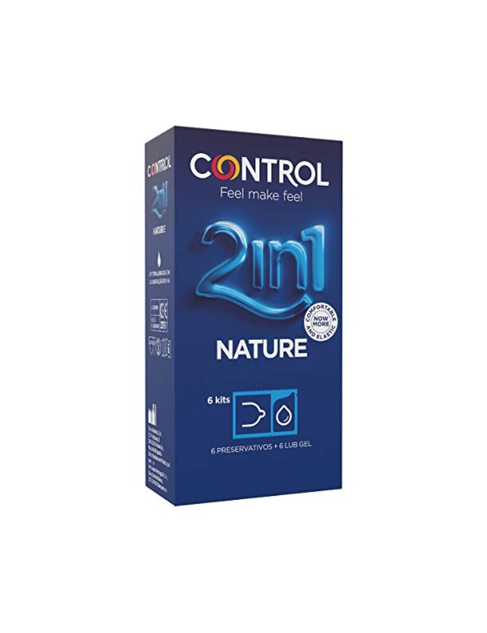 CONTROL DUO NATURA 2-1 PRESERVATIVE + GEL 6 UNITS CONTROL DUO NATURA 2-1 PRESERVATIVE + GEL 6 UNITS