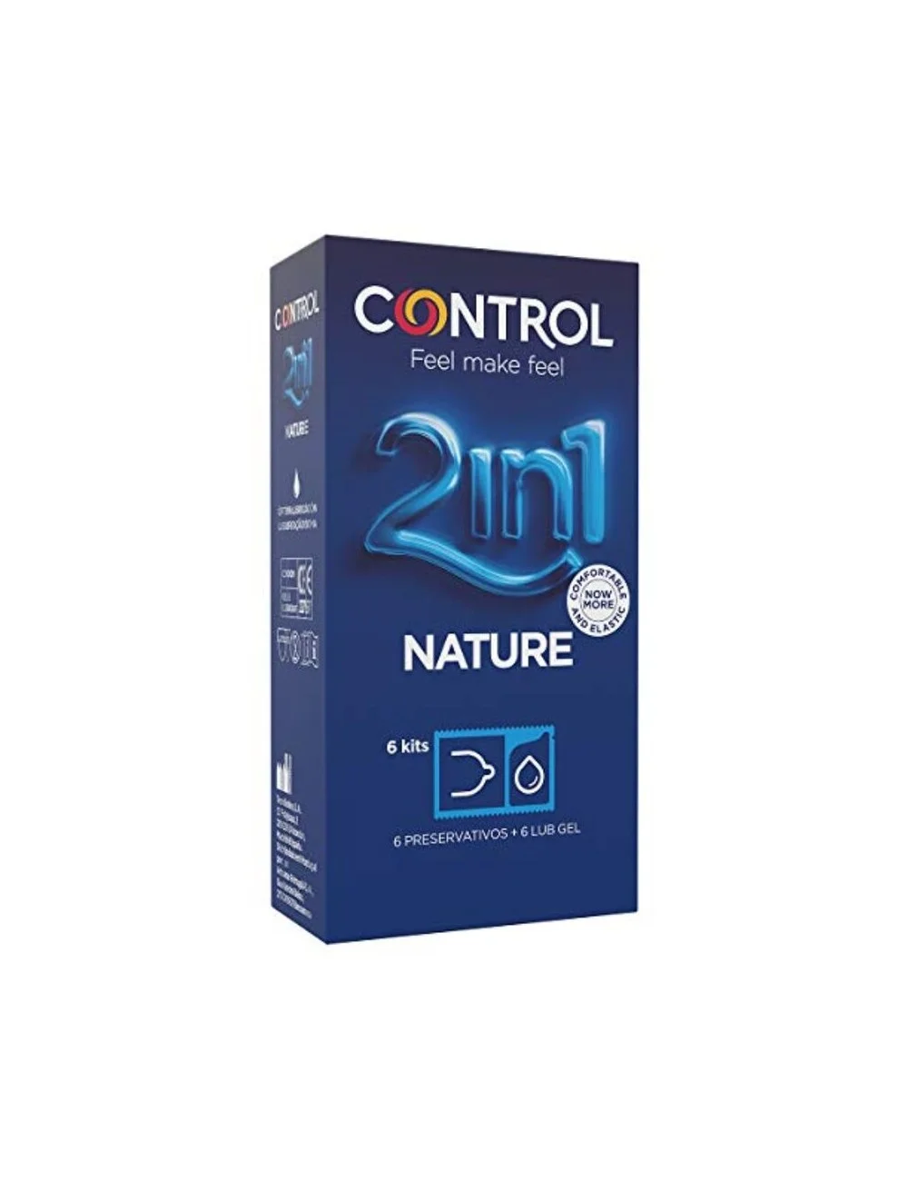 CONTROL DUO NATURA 2-1 PRESERVATIVE + GEL 6 UNITS CONTROL DUO NATURA 2-1 PRESERVATIVE + GEL 6 UNITS