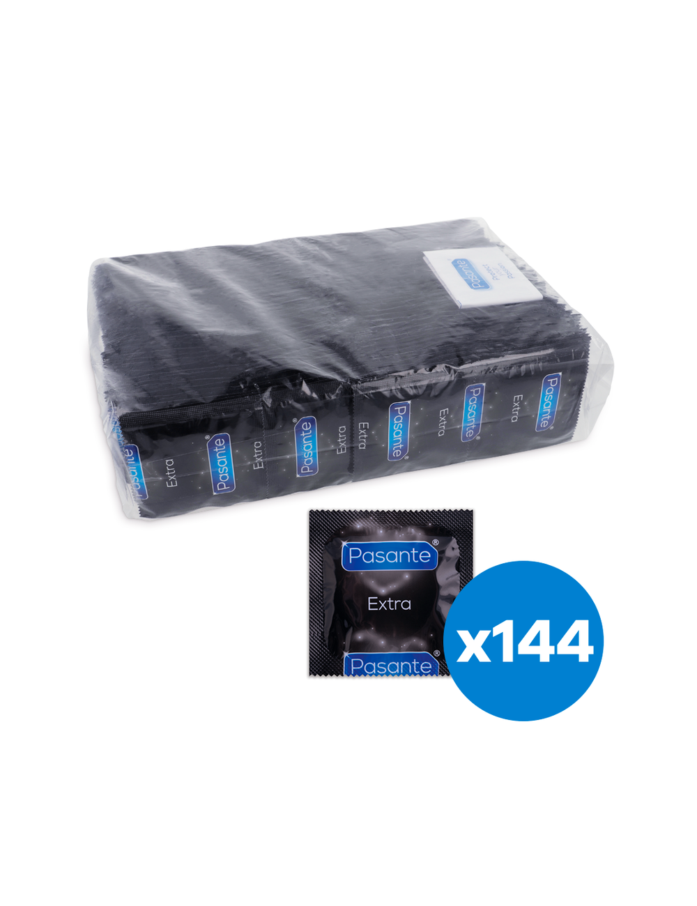 PASANTE CONDOMS EXTRA 144 UNITS