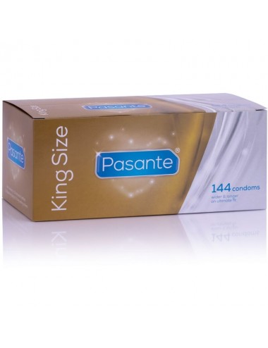 PASANTE CONDOMS KING SIZE BOX 144 UNITS