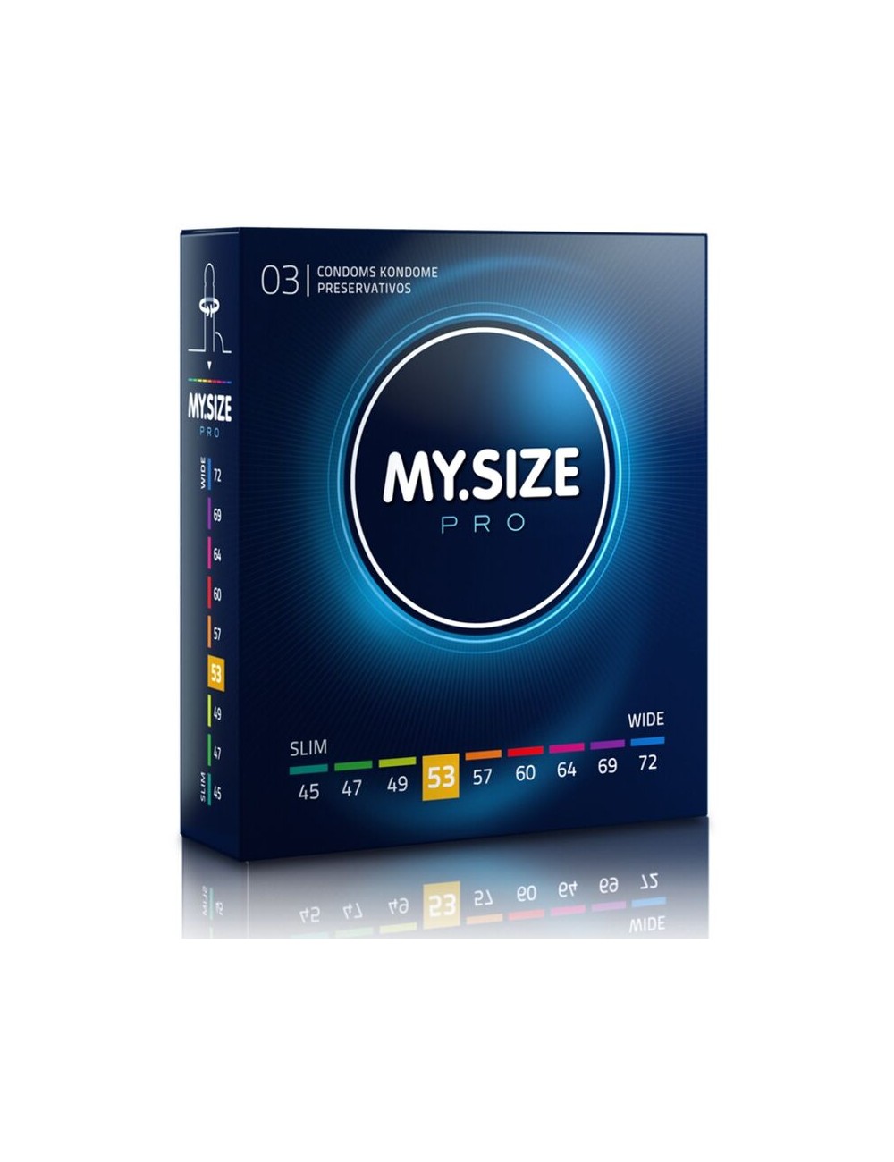 MY SIZE PRO CONDOMS 53 MM 3 UNITS MY SIZE PRO CONDOMS 53 MM 3 UNITS