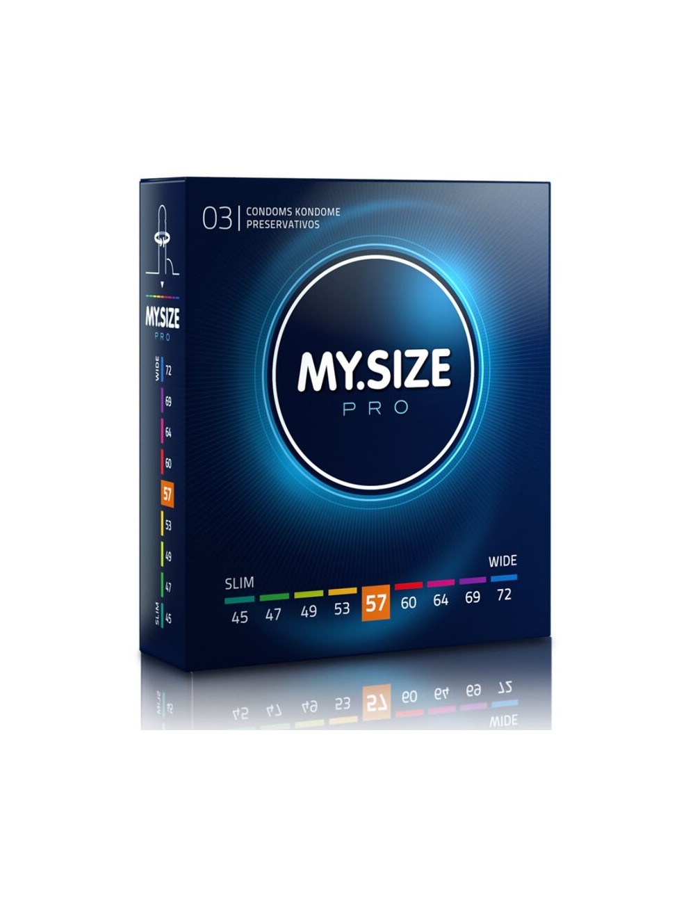 MY SIZE PRO CONDOMS 57 MM 3 UNITS MY SIZE PRO CONDOMS 57 MM 3 UNITS