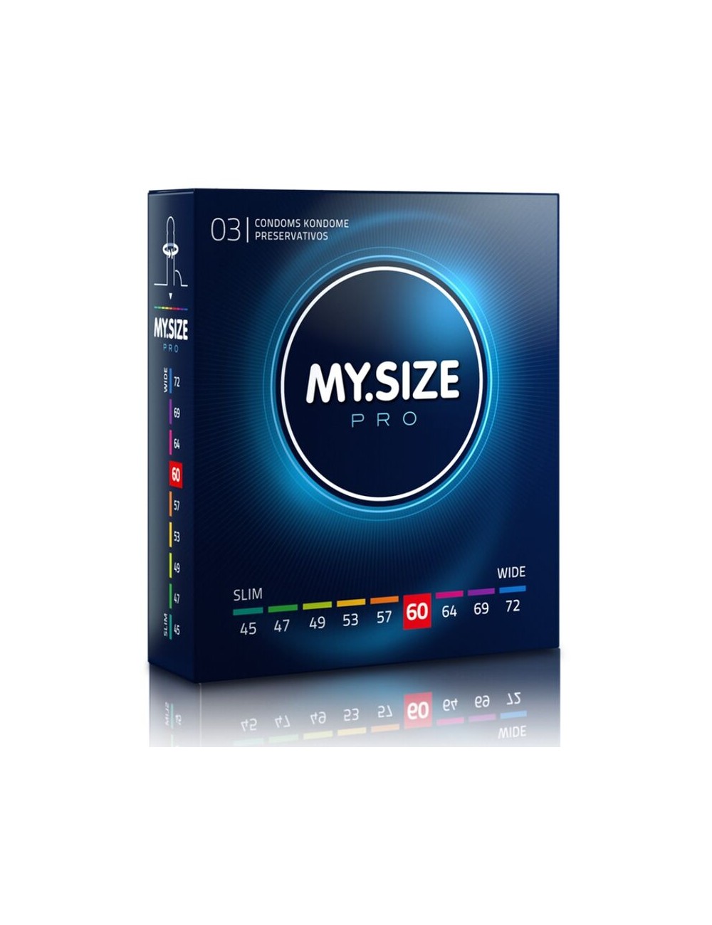 MY SIZE PRO CONDOMS 60 MM 3 UNITS MY SIZE PRO CONDOMS 60 MM 3 UNITS