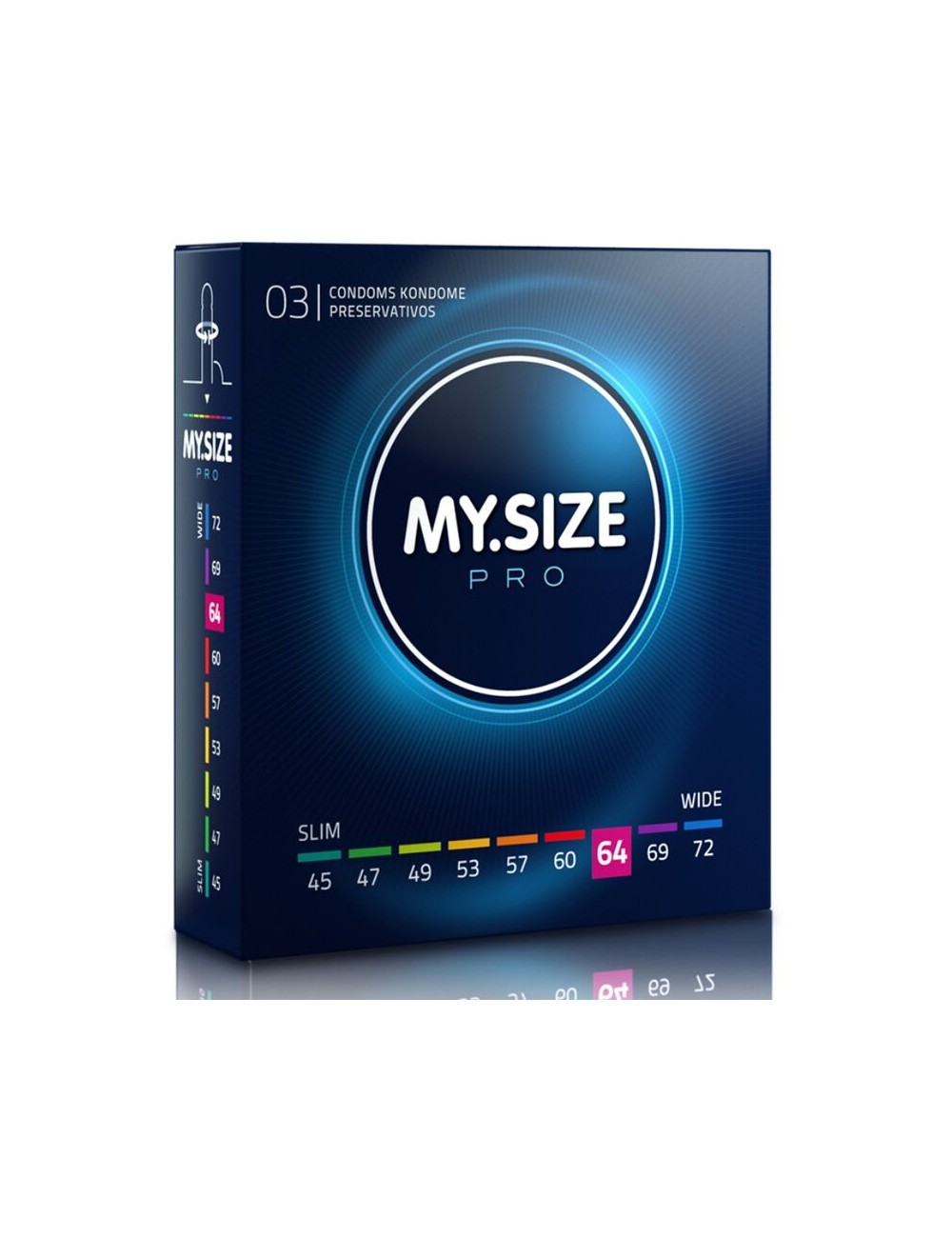 MY SIZE PRO CONDOMS 64 MM 3 UNITS