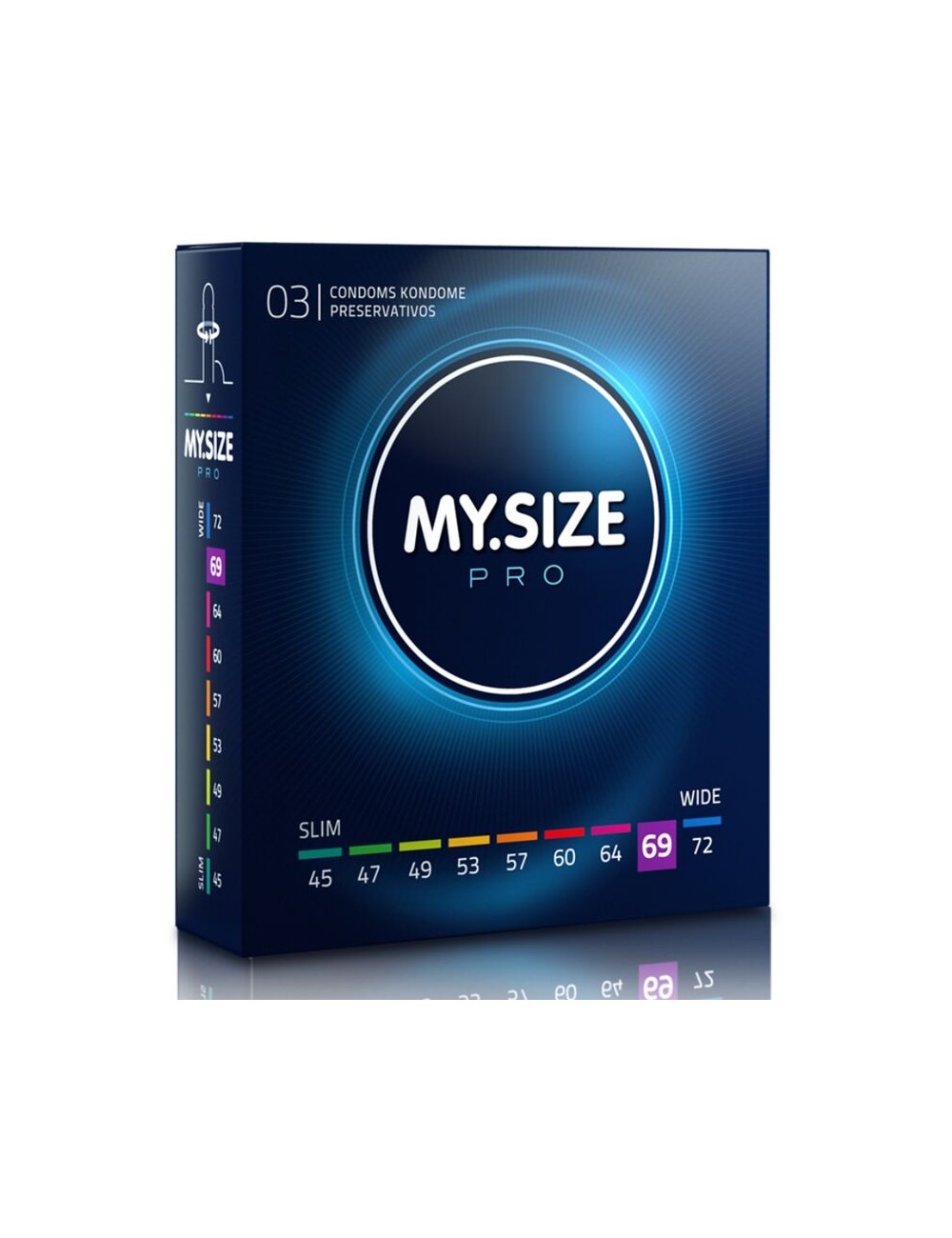 MY SIZE PRO CONDOMS 69 MM 3 UNITS