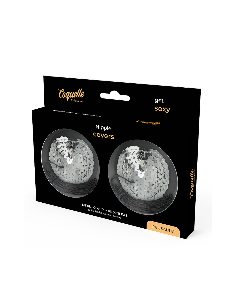 COQUETTE CHIC DESIRE NIPPLE COVERS SILVER COQUETTE CHIC DESIRE NIPPLE COVERS SILVER