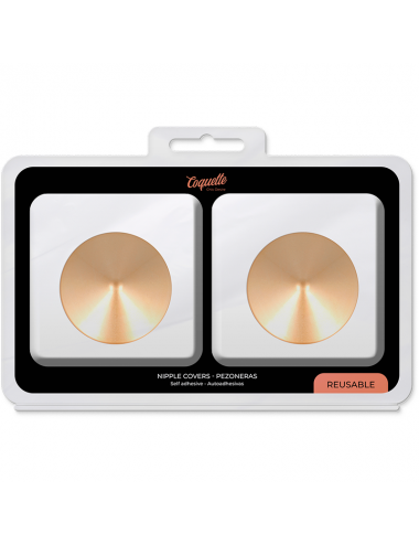 COQUETTE CHIC DESIRE NIPPLE COVERS - GOLDEN CIRCLES