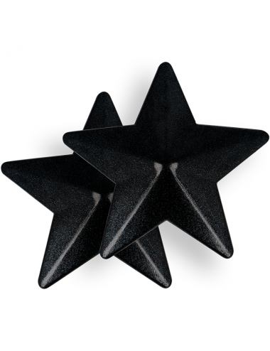COQUETTE CHIC DESIRE NIPPLE COVERS - BLACK STARS