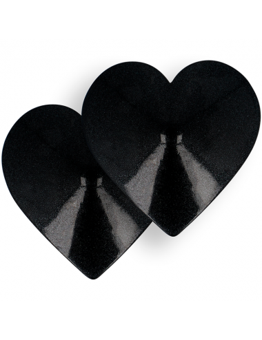 COQUETTE CHIC DESIRE NIPPLE COVERS - BLACK HEARTS
