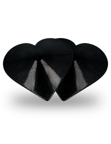 COQUETTE CHIC DESIRE NIPPLE COVERS - BLACK HEARTS