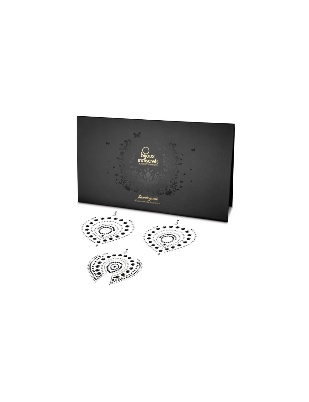 BIJOUX INDISCRETS FLAMBOYANT BLACK & SILVER