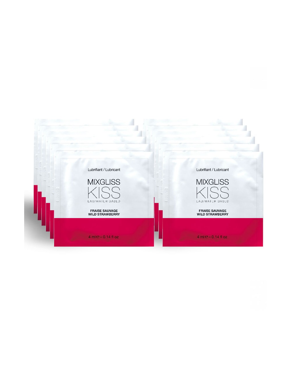MIXGLISS WATER BASED STRAWBERRY 12 PIECES 4ML