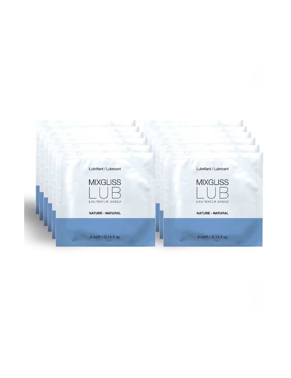 MIXGLISS WATER BASED NATURAL 12 PIECES 4 ML