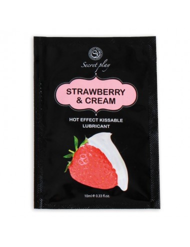 SECRETPLAY SINGLE DOSE LUBRICANT STRAWBERRIES & CREAM 10ML