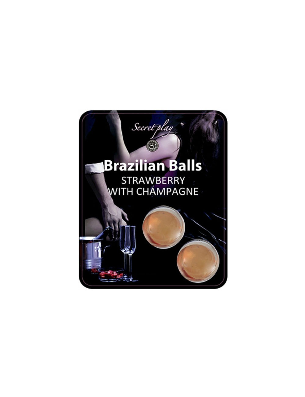 SECRETPLAY STRAWBERRY AND CHAMPAGNE BRAZILIAN BALLS SET SECRETPLAY STRAWBERRY AND CHAMPAGNE BRAZILIAN BALLS SET